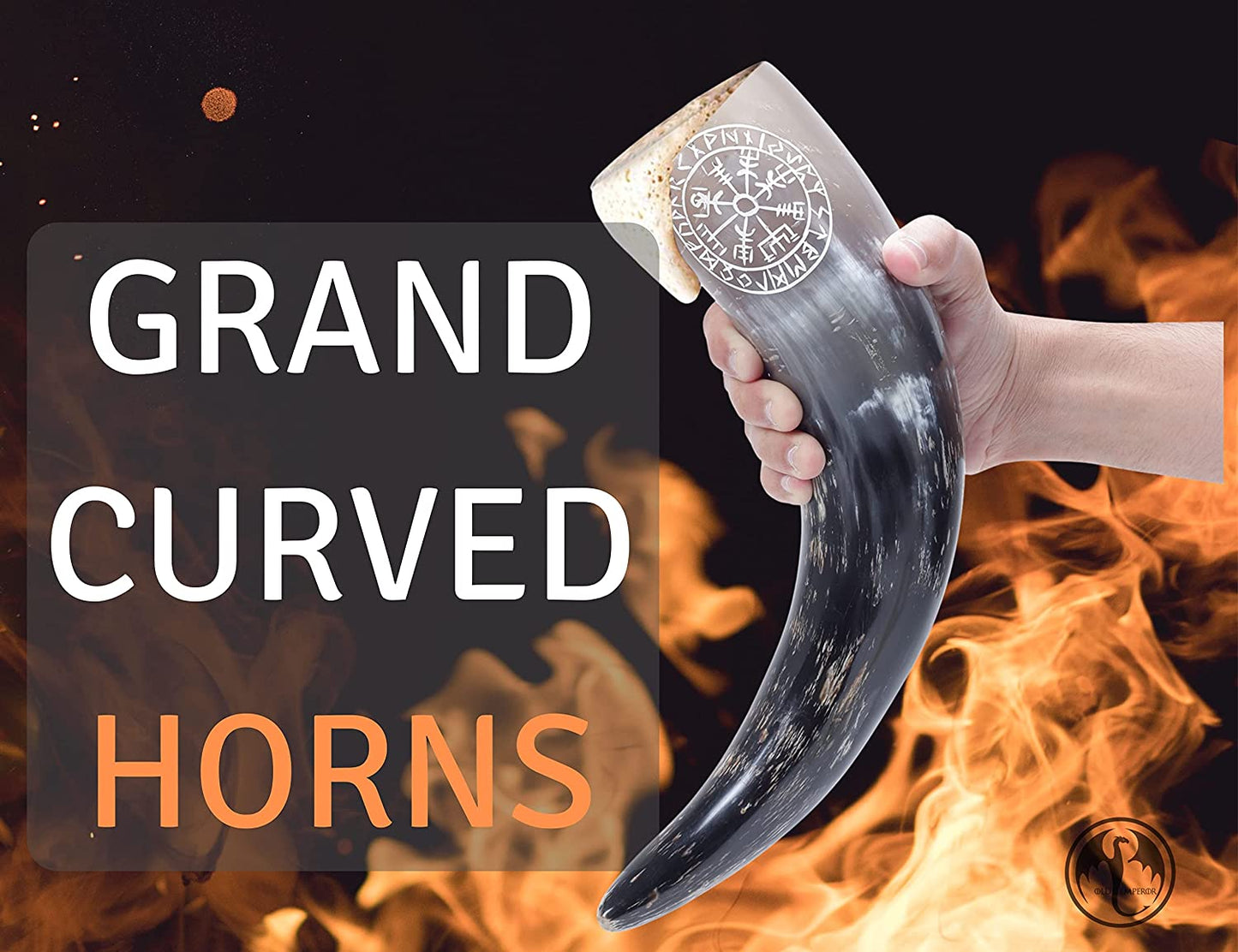 Handcrafted Viking Drinking Horn-Goblet
