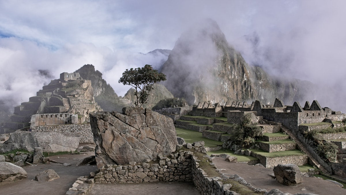 Machu Picchu ancient Inca ruins Peru
