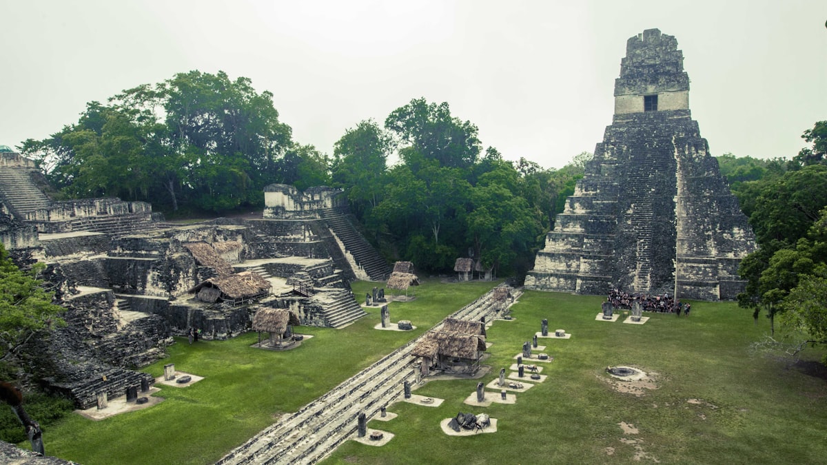 Tikal Maya pyramid ancient Guatemala jungle