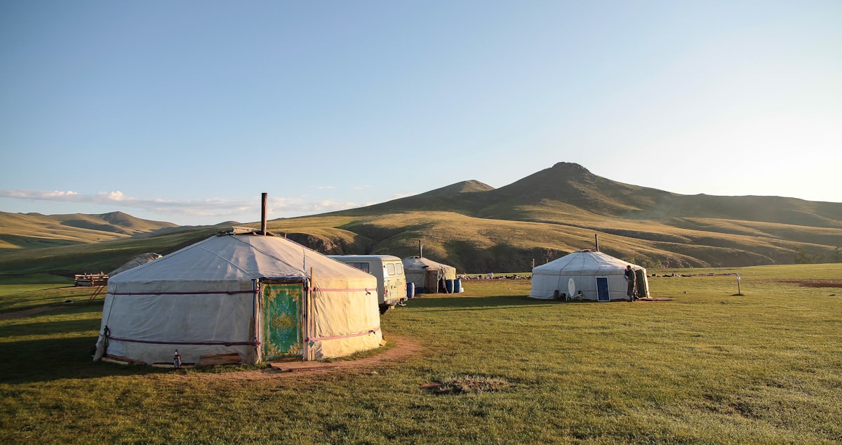 Mongolian steppe landscape ancestral homeland