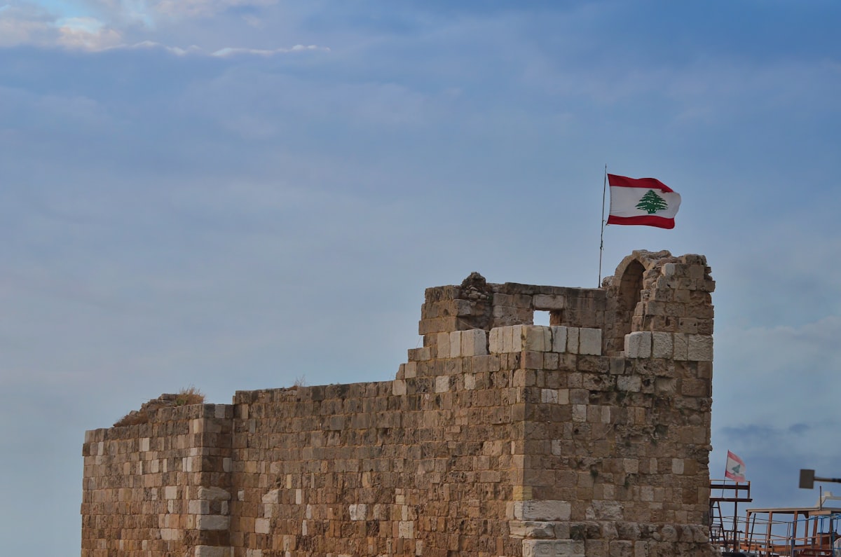 Ancient Phoenician Byblos Lebanon ruins