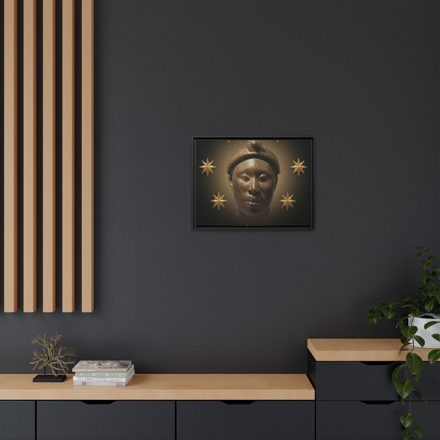 Matte Canvas, Framed (Multi-color)
