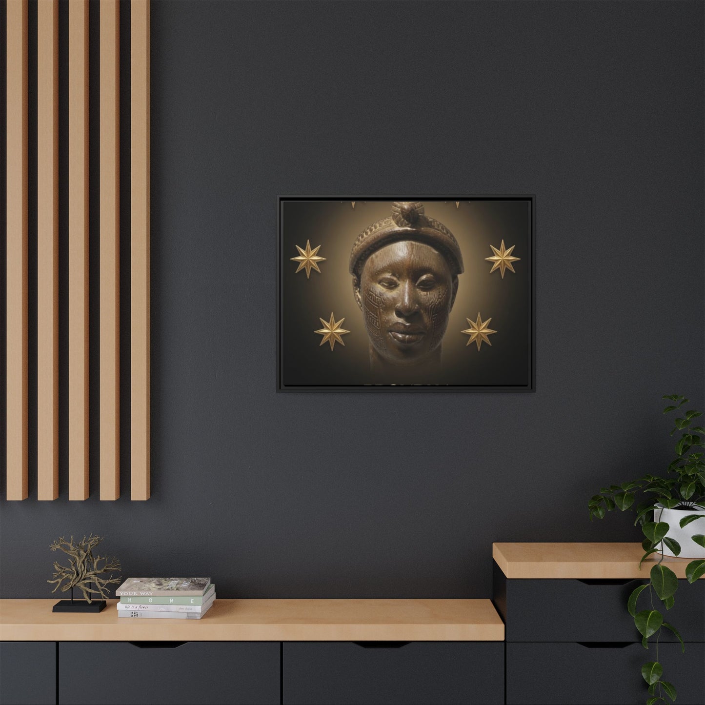 Matte Canvas, Framed (Multi-color)