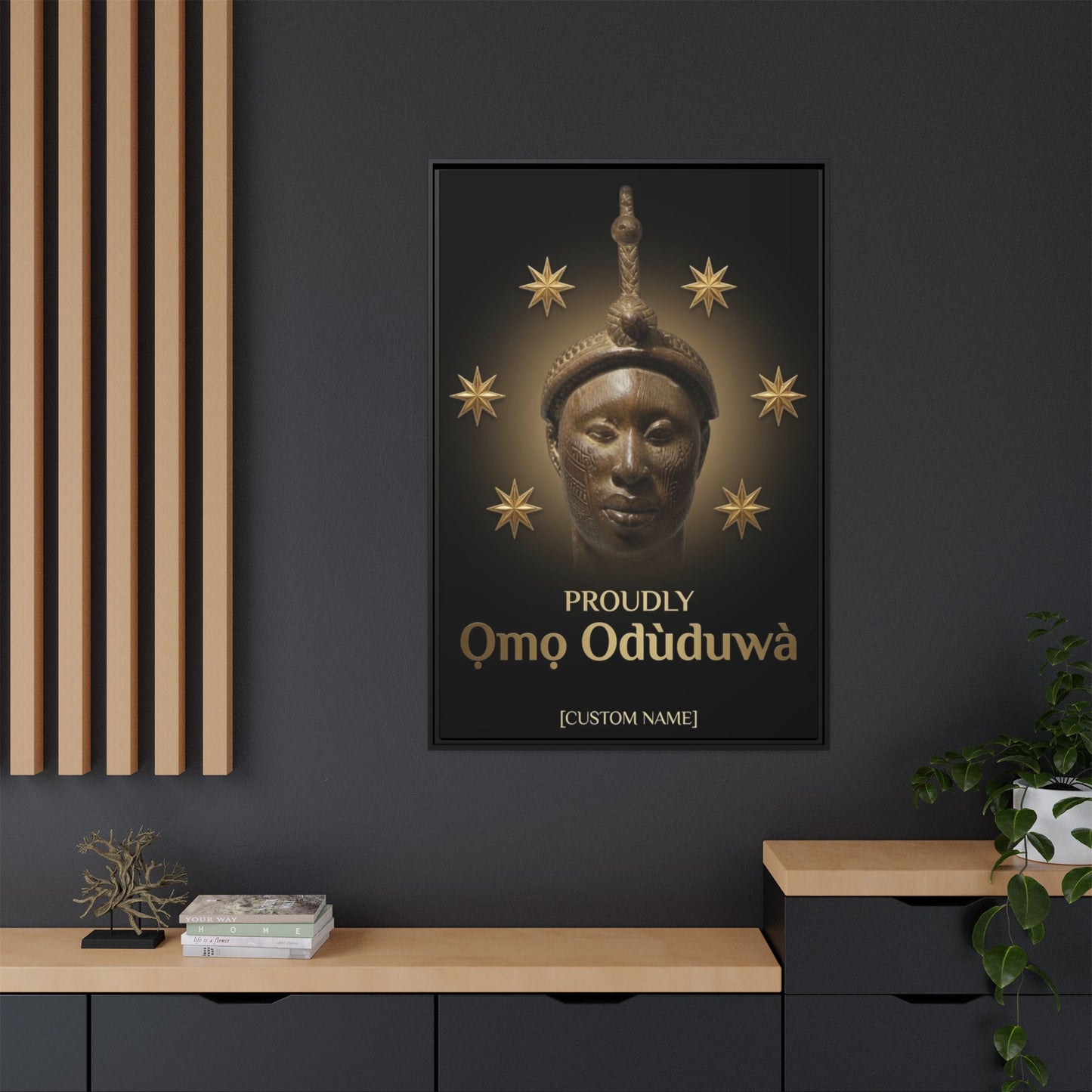 Matte Canvas, Framed (Multi-color)