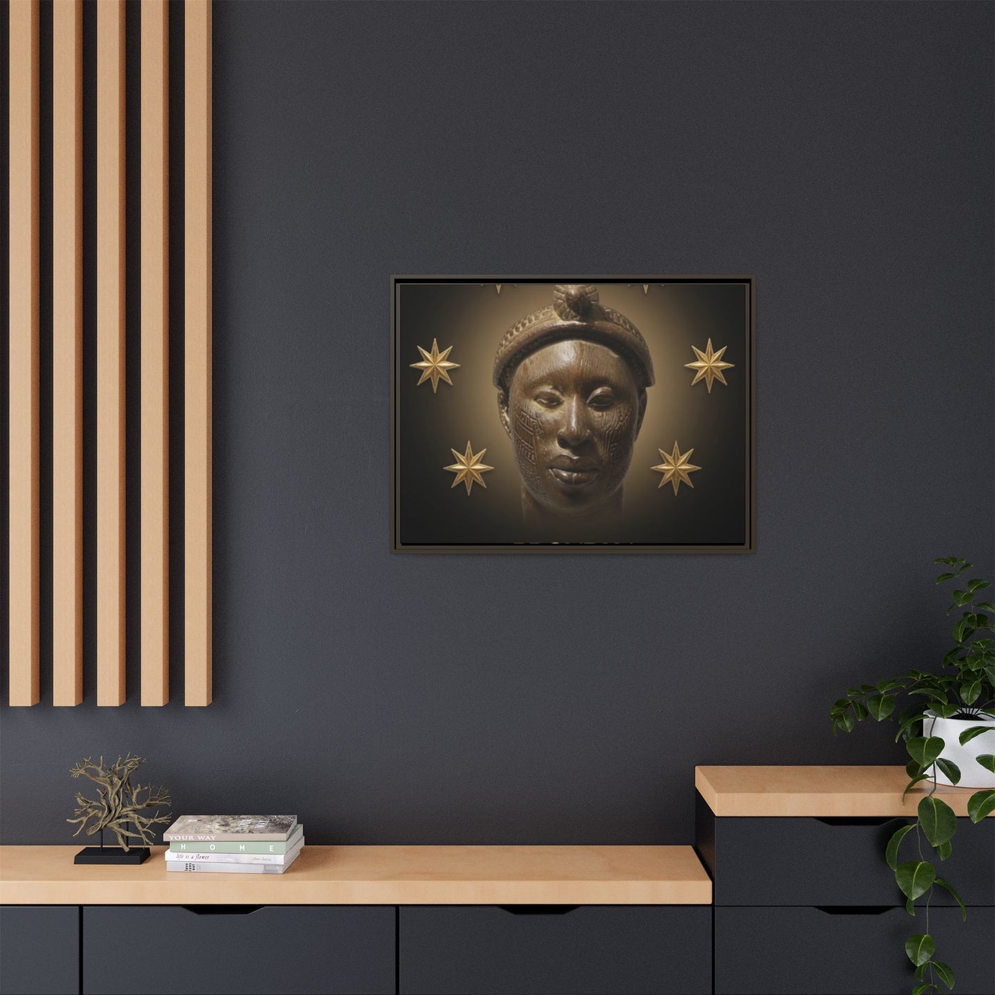 Matte Canvas, Framed (Multi-color)