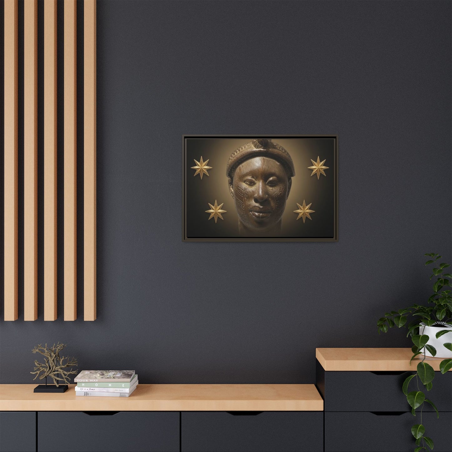 Matte Canvas, Framed (Multi-color)
