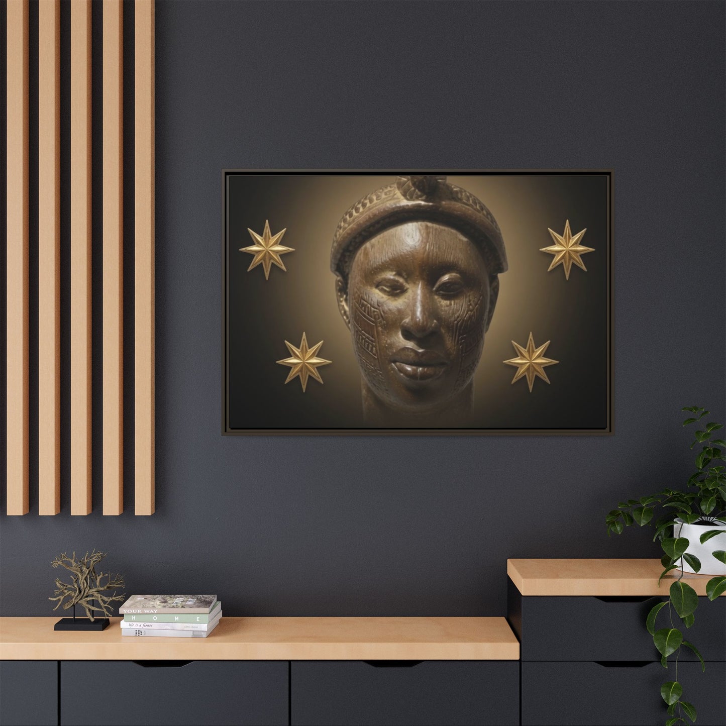 Matte Canvas, Framed (Multi-color)