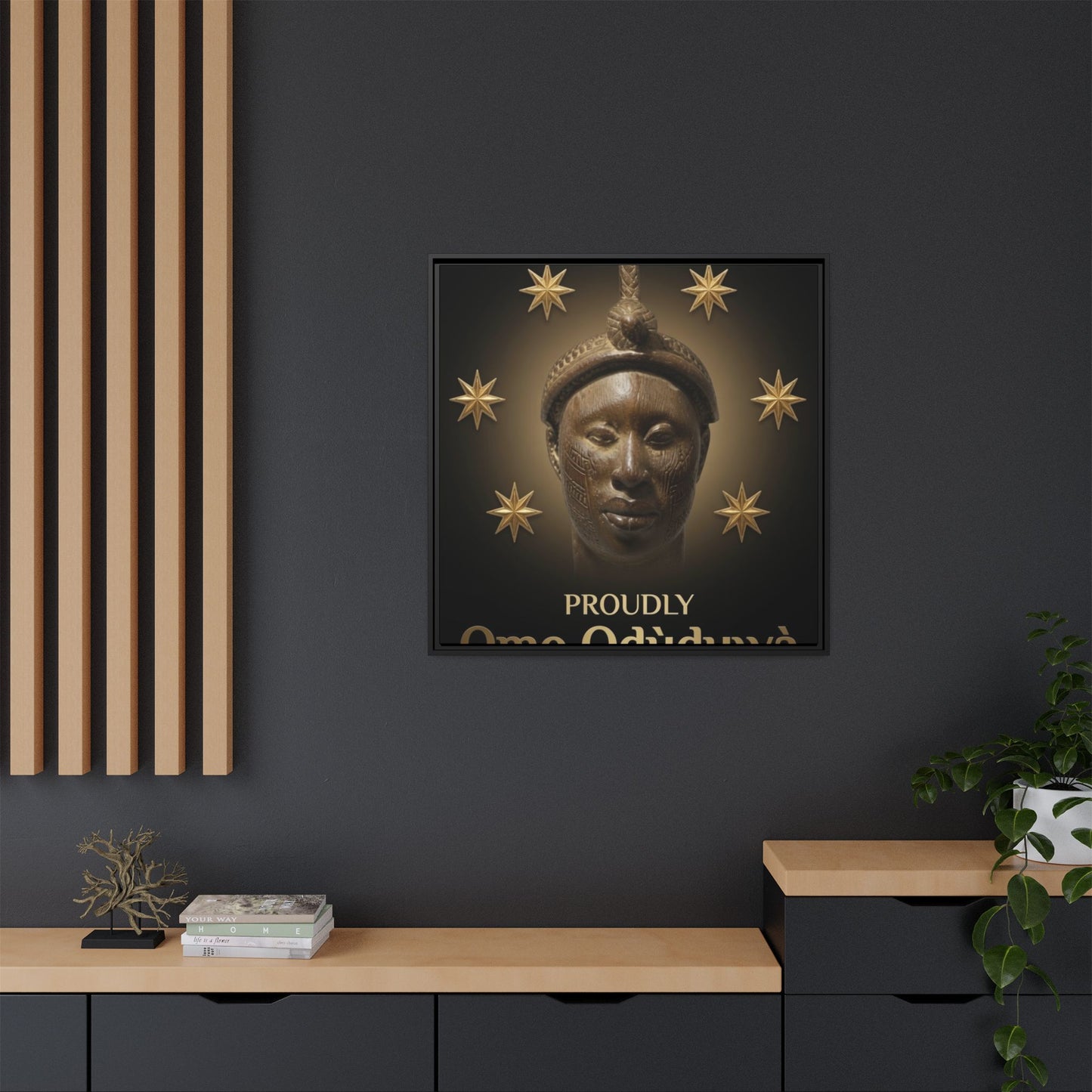 Matte Canvas, Framed (Multi-color)