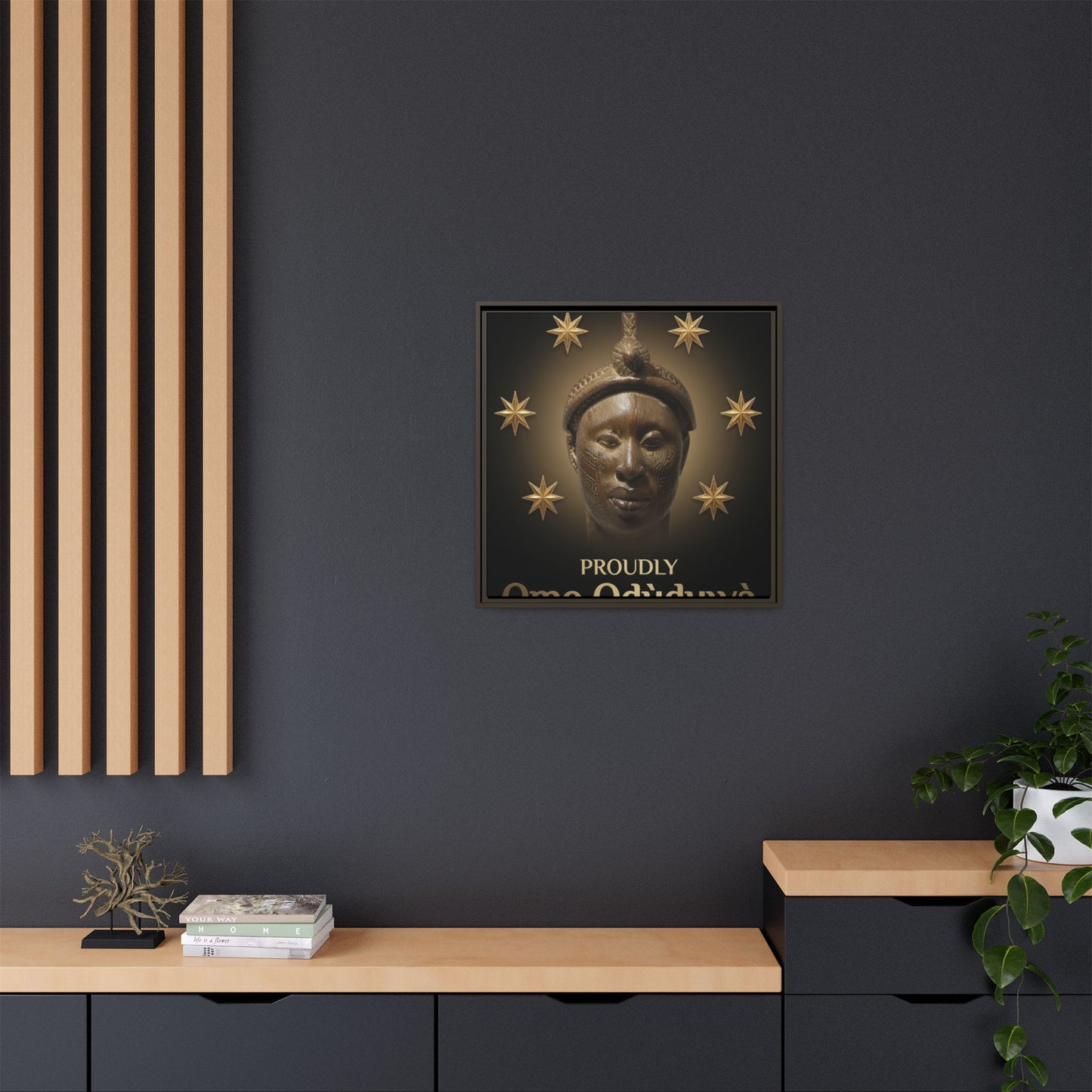 Matte Canvas, Framed (Multi-color)