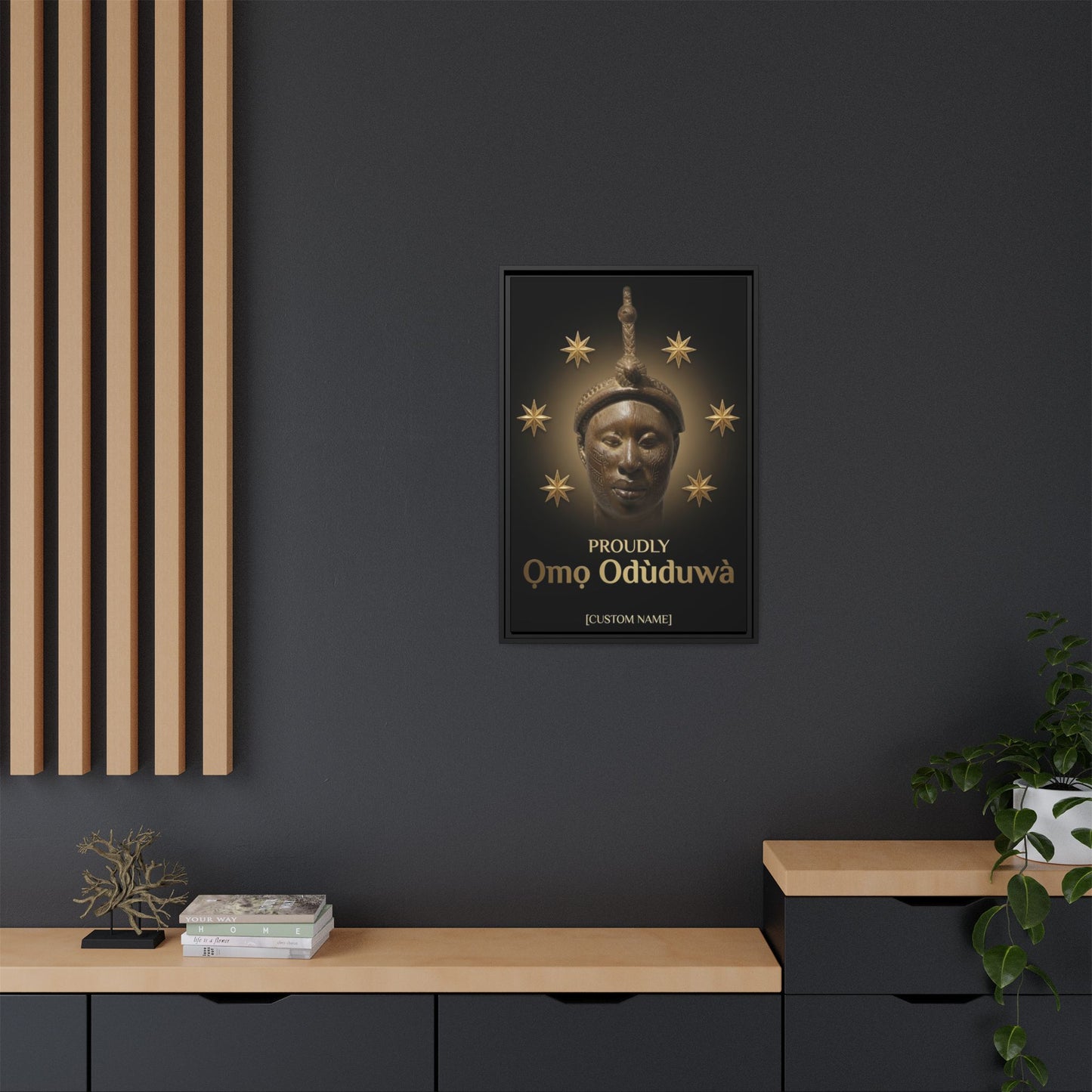 Matte Canvas, Framed (Multi-color)