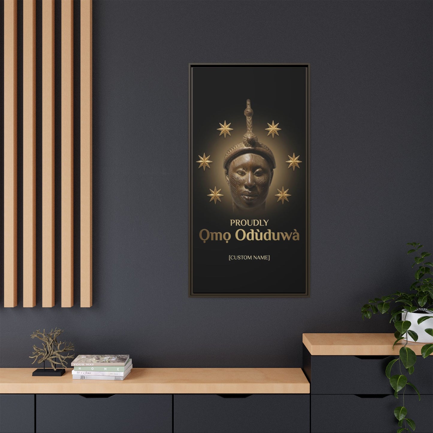 Matte Canvas, Framed (Multi-color)