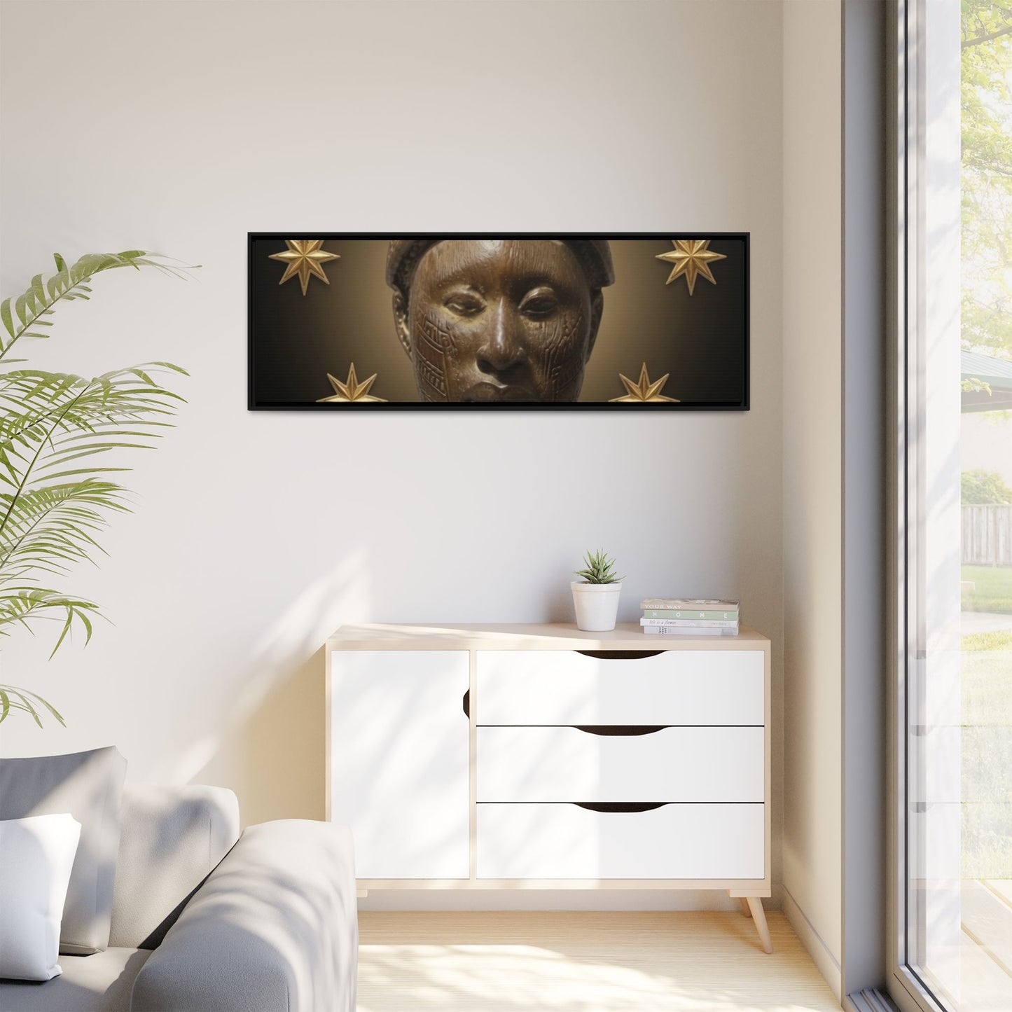 Matte Canvas, Framed (Multi-color)