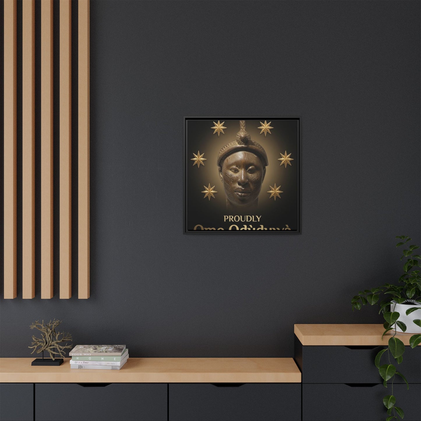 Matte Canvas, Framed (Multi-color)