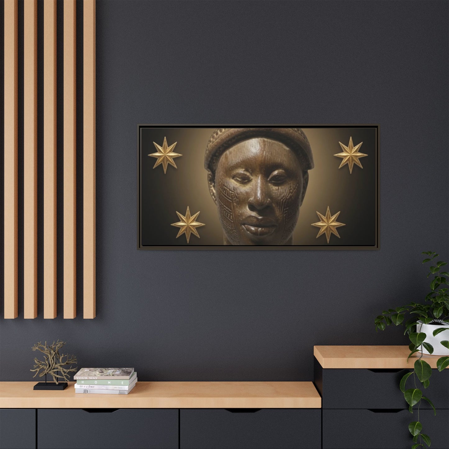Matte Canvas, Framed (Multi-color)
