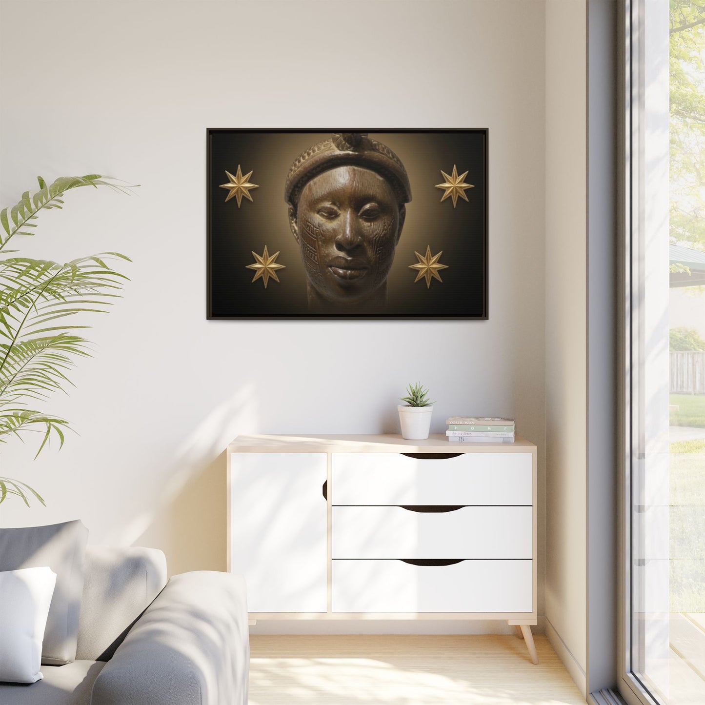 Matte Canvas, Framed (Multi-color)