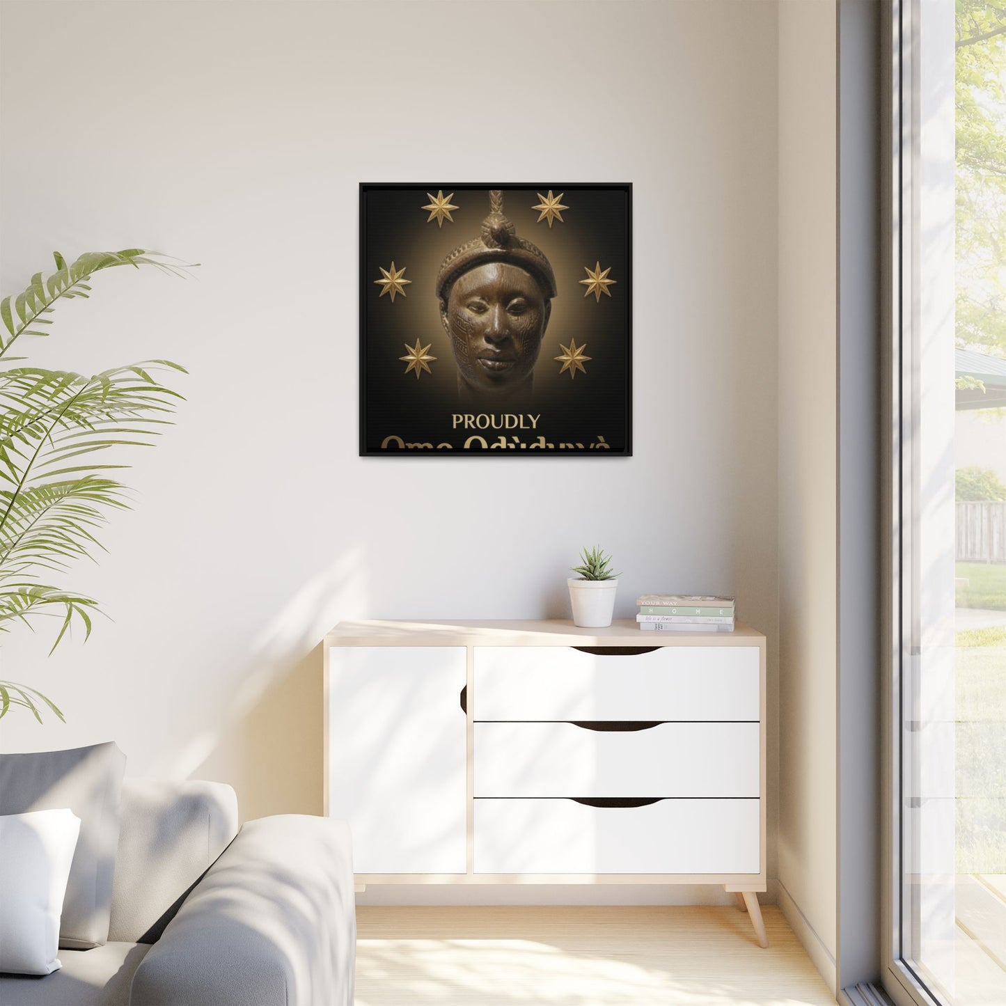 Matte Canvas, Framed (Multi-color)