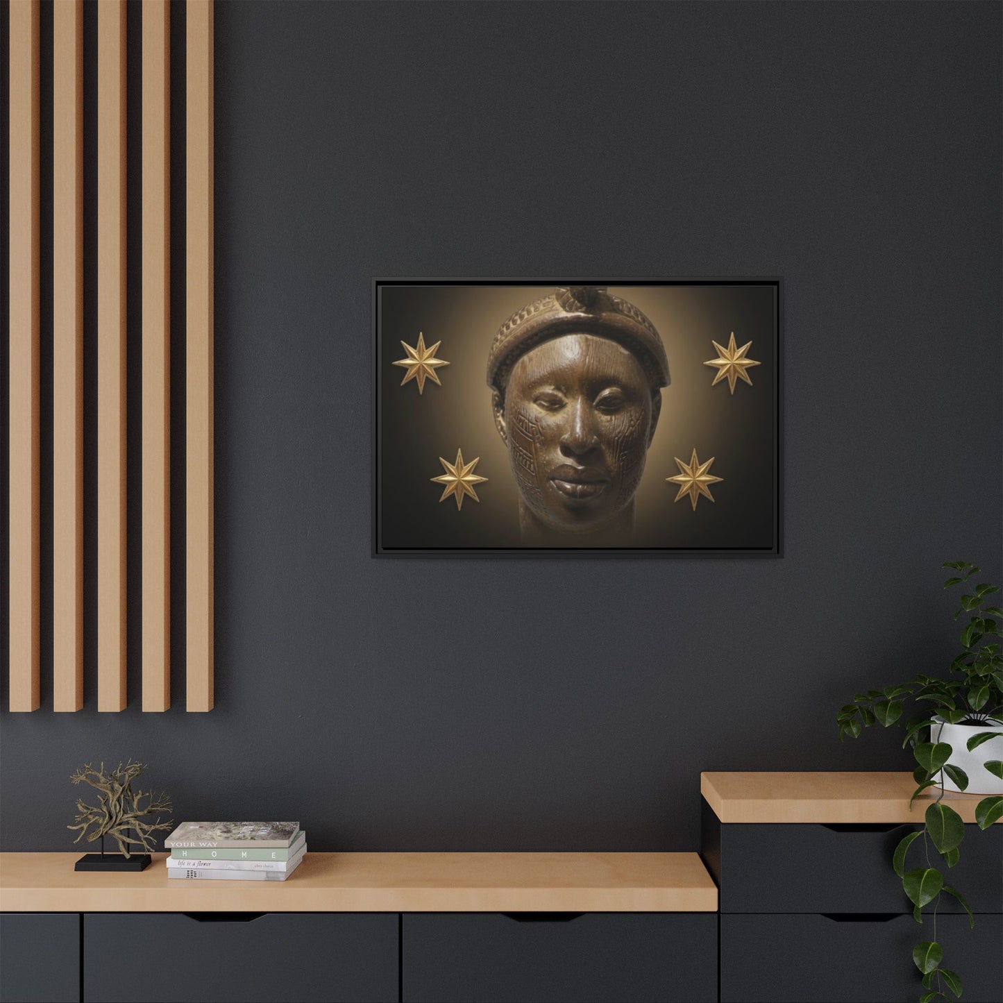 Matte Canvas, Framed (Multi-color)