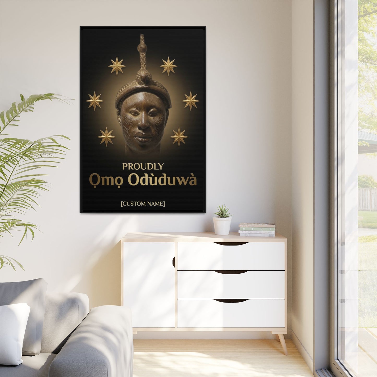 Matte Canvas, Framed (Multi-color)