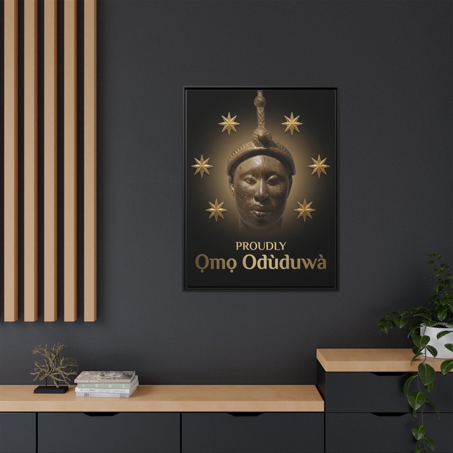 Matte Canvas, Framed (Multi-color)