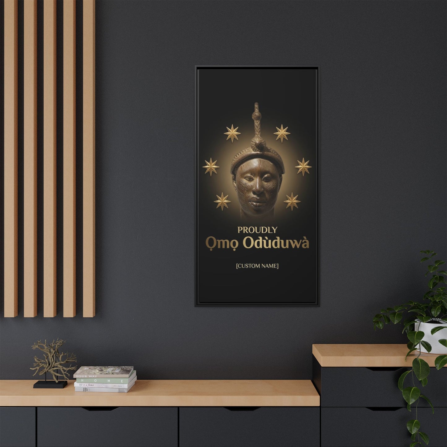 Matte Canvas, Framed (Multi-color)