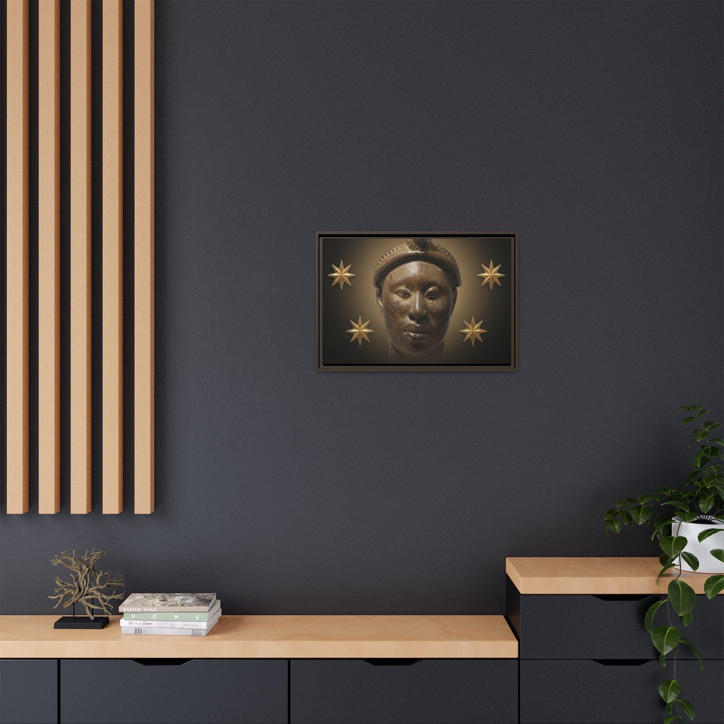 Matte Canvas, Framed (Multi-color)
