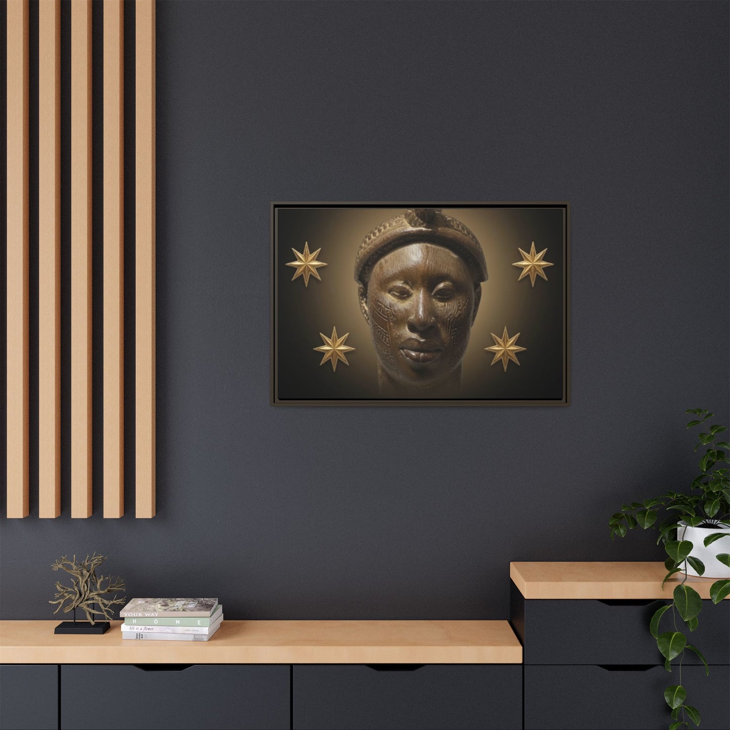 Matte Canvas, Framed (Multi-color)