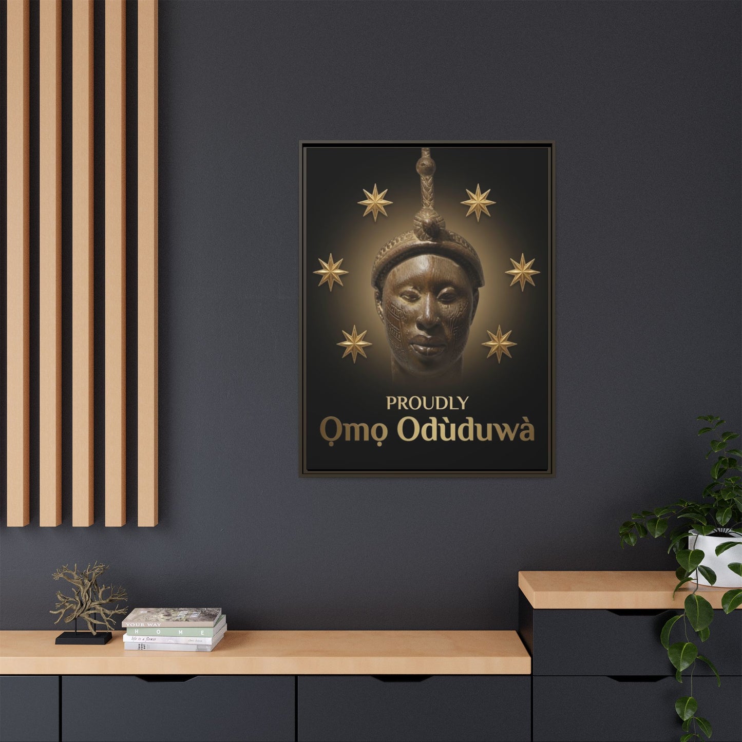 Matte Canvas, Framed (Multi-color)