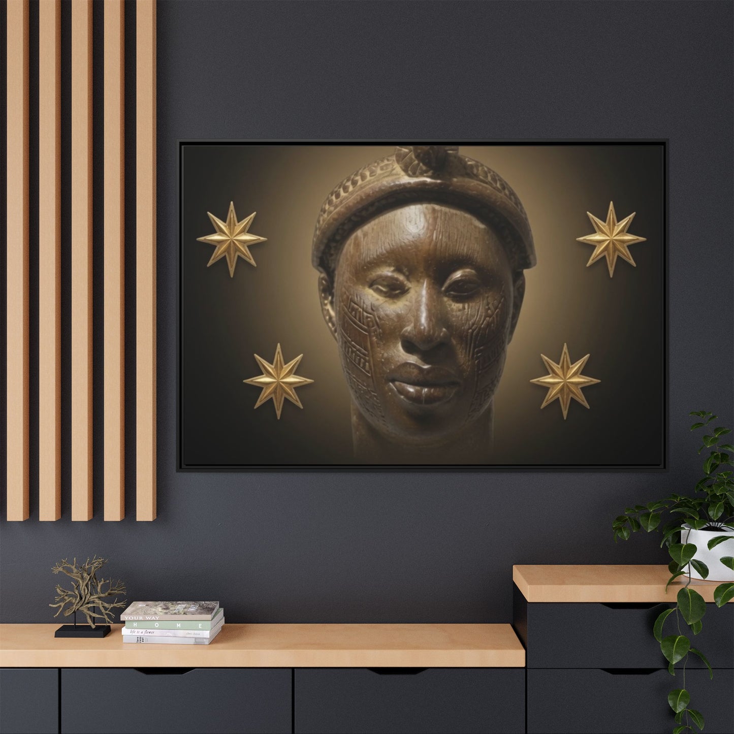 Matte Canvas, Framed (Multi-color)