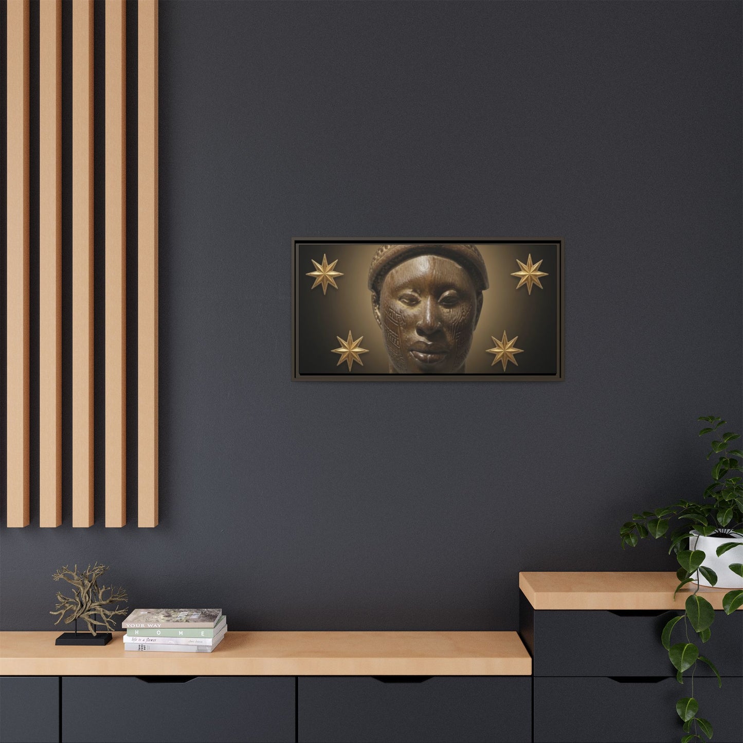 Matte Canvas, Framed (Multi-color)