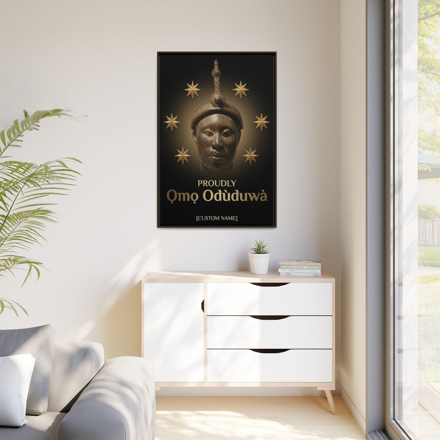 Matte Canvas, Framed (Multi-color)