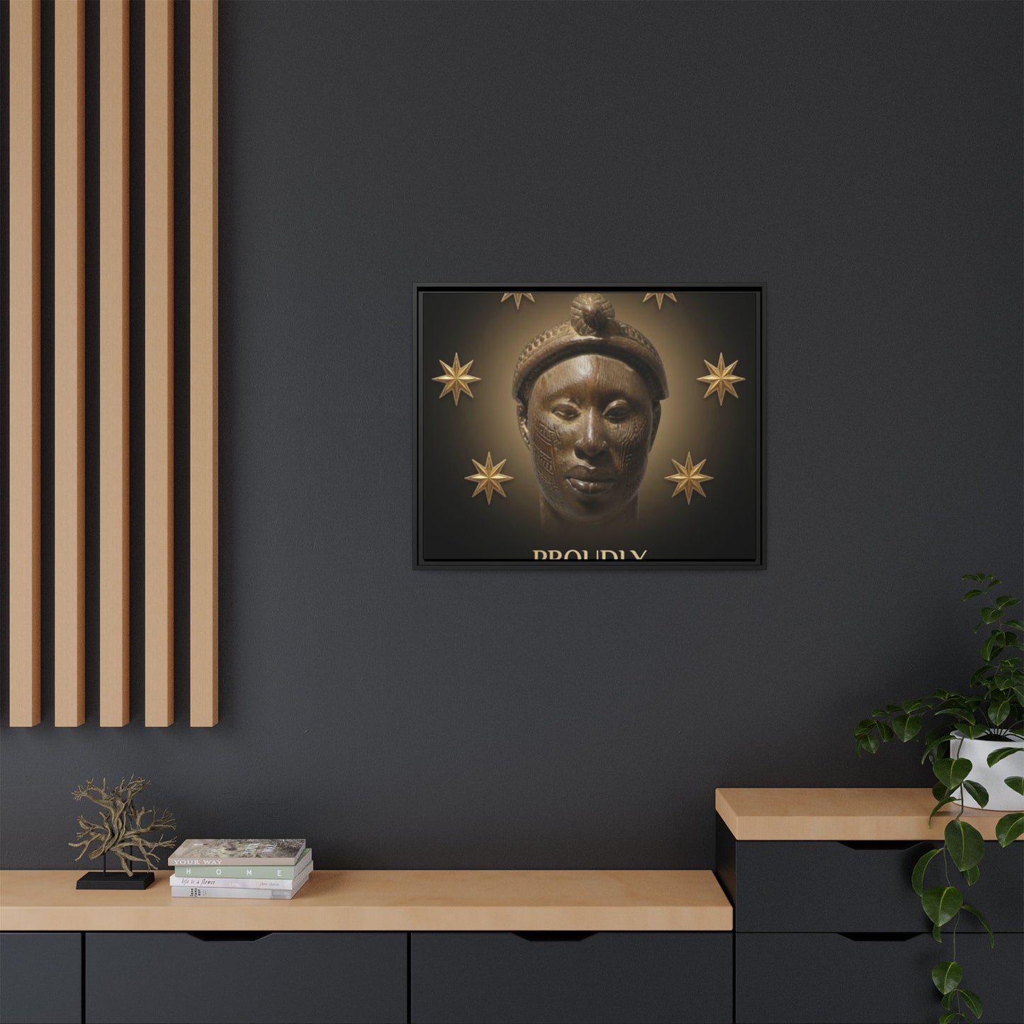 Matte Canvas, Framed (Multi-color)