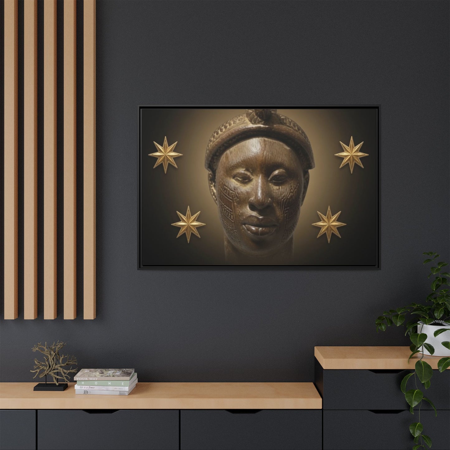 Matte Canvas, Framed (Multi-color)