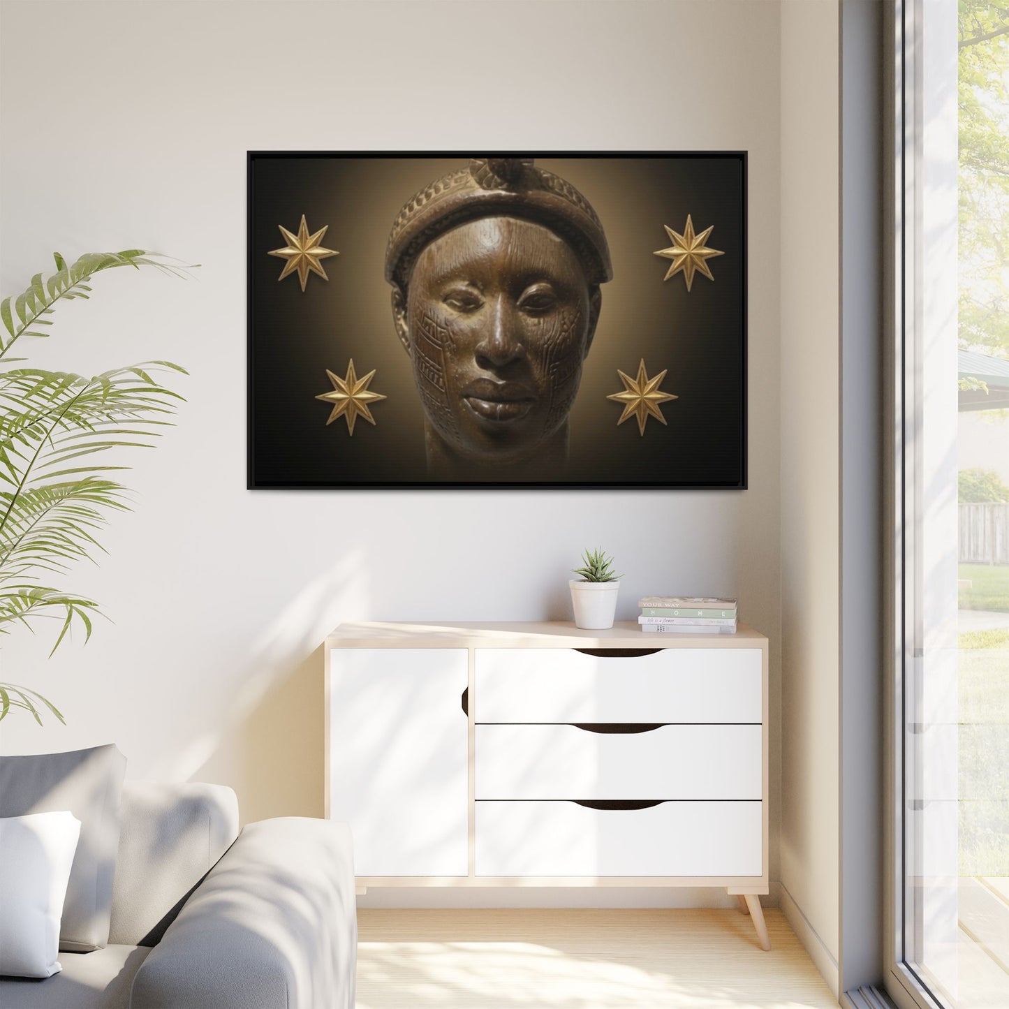 Matte Canvas, Framed (Multi-color)