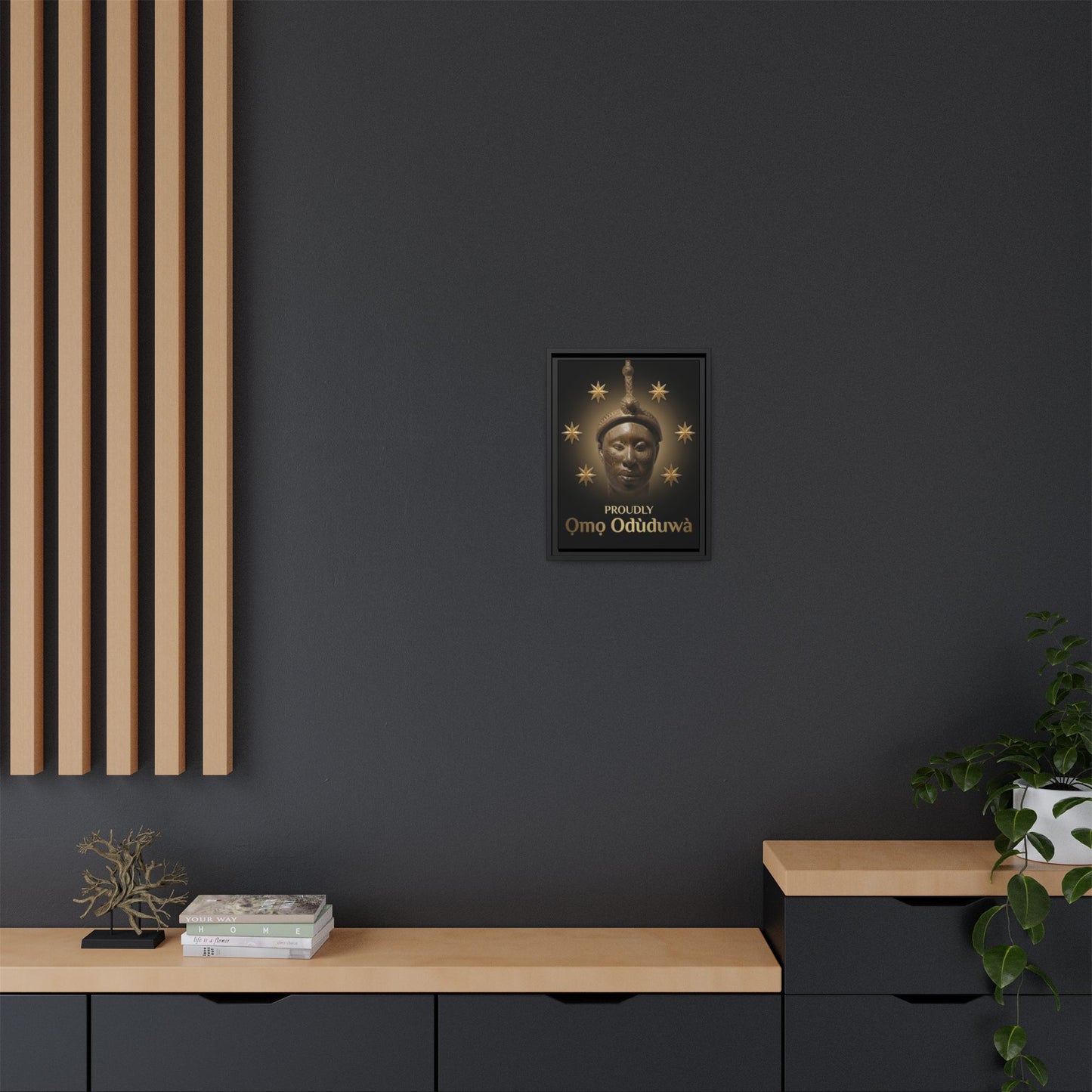 Matte Canvas, Framed (Multi-color)