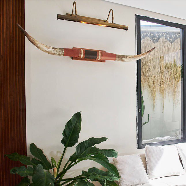 HUGE Real Steer Horn Pair | Traditional Home Décor - Image 8